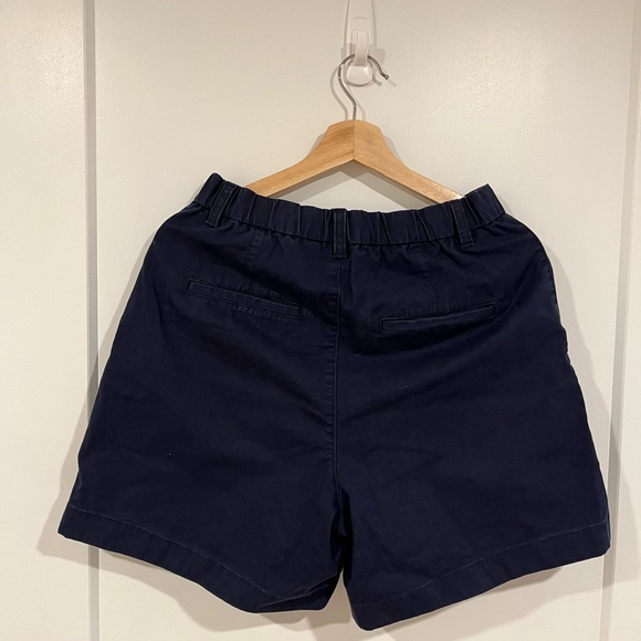 Structured Navy Shorts Cotton Gap - Picture 2 of 4